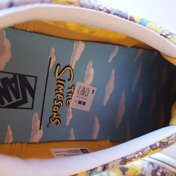 VANS Era X The Simpsons Itchy & Scratchy 2020 Yellow Sneakers Shoes Men's US 11 - Picture 8 of 16